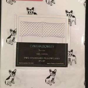Cynthia Rowley French Bulldog Standard Pillowcases